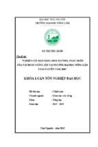 Nghiên cứu khả năng sinh trưởng và phát triển của tập đoàn giống sắn tại trường đại học nông lâm thái nguyên năm 2018