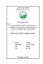 đánh giá mô hình sản xuất và kinh doanh và nghiên cứu kỹ thuật sản xuất rau mầm cải củ tại công ty tnhh hải anh tại thái nguyên