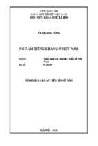 Ngữ âm tiếng kháng ở việt nam (tt)