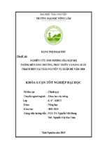 Nghiên cứu ảnh hưởng của mật độ, khoảng cách trồng đến sự sinh trưởng, phát triển và năng suất thạch đen tại thái nguyên vụ xuân hè năm 2018