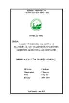 Nghiên cứu đặc điểm sinh trưởng và phát triển của một số giống hoa đồng tiền lùn tại trường đại học nông lâm thái nguyên