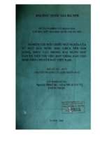 Nghiên cứu đối chiếu ngữ nghĩa của từ ngữ đất nước học chứa tên gọi động, thực vật trong hai ngôn ngữ hán và việt với việc dạy tiếng hán cho sinh viên chuyên ngữ việt nam