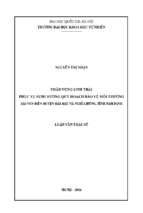 Phân vùng sinh thái phục vụ định hướng quy hoạch bảo vệ môi trường dải ven biển huyện hải hậu và nghĩa hưng, tỉnh nam định