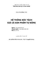 Hệ thống bóc tách giá cả sản phẩm tự động