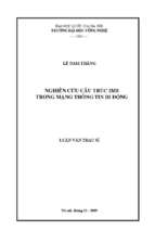 Nghiên cứu cấu trúc ims trong mạng thông tin di động