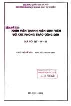 đoàn viên thanh niên sinh viên với các phong trào cộng sản