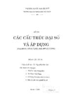 Các cấu trúc đại số và áp dụng