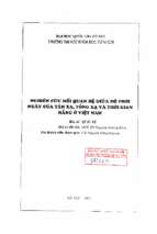 Nghiên cứu mối quan hệ giữa độ phơi ngày của tán xạ, tổng xạ và thời gian nắng ở việt nam