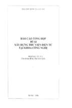 Xây dựng thư viện điện tử tại khoa công nghệ