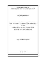 Chủ trương của đảng cộng sản việt nam trong quan hệ với trung quốc từ năm 1975 đến năm 2001