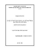 Cơ hội và thách thức của du lịch việt nam trong quá trình hội nhập asean