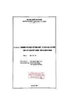 Nghiên cứu một số tính chất lý hóa học cơ bản của các loại đất tỉnh quảng ninh