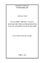 Dạy học phần “điện học” vật lý 11 trung học phổ thông góp phần bồi dưỡng năng lực giải quyết vấn đề của học sinh