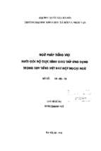 Ngữ pháp tiếng việt dưới góc độ thực hành giao tiếp ứng dụng trong dạy tiếng việt như một ngoại ngữ