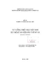 Tư tưởng triết học việt nam từ thế kỷ xix đến đầu thế kỷ xx