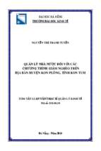 Quản lý nhà nước đối với các chương trình giảm nghèo trên địa bàn huyện kon plông, tỉnh kon tum