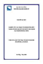 Nghiên cứu các nhân tố ảnh hưởng đến ý định sử dụng dịch vụ xe buýt nội thành tại thành phố đà nẵng