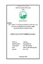 Thực trạng và giải pháp nhằm phát triển sản xuất cây keo lai trên địa bàn xã quang minh, huyện bắc quang, tỉnh hà giang