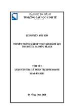 Truyền thông marketing tại khách sạn tms hotel da nang beach