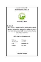 Thực hiện quy trình chăm sóc nuôi dưỡng và phòng trị bệnh cho đàn lợn thịt thương phẩm tại công ty khai thác khoáng sản thiên thuận tường, cửa ông, cẩm phả, quảng ninh