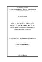 Quản lý thu thuế giá trị gia tăng đối với các doanh nghiệp nhỏ và vừa ngoài quốc doanh tại chi cục thuế thành phố thái nguyên