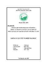 áp dụng quy trình chăm sóc nuôi dưỡng, phòng và trị bệnh cho đàn lợn nái sinh sản nuôi tại trại lợn nam dần liên kết với công ty avet