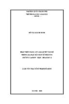 Phát triển năng lực giải quyết vấn đề thông qua dạy học một số nội dung chương cacbon – silic – hóa học 11