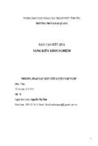 Skkn phương pháp dạy một tiết luyện tập toán 7