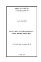 Dạy học chủ đề tích hợp “rượu với đời sống” cho học sinh trung học phổ thông