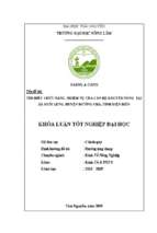 Tìm hiểu chức năng, nhiệm vụ của cán bộ khuến nông tại xã huổi lèng, huyện mường chà, tỉnh điện biên