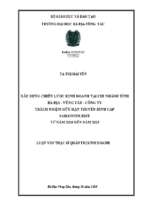 Xây dựng chiến lược kinh doanh tại chi nhánh tỉnh bà rịa  vũng tàu  công ty trách nhiệm hữu hạn truyền hình cáp saigon tourist từ năm 2018 đến 2023