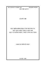 đặc điểm hình thái tổn thương và kết quả phẫu thuật điều trị gãy cột sống ngực, thắt lưng đa tầng