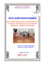 Skkn một số biện pháp nâng cao tính tích cực vận động cho trẻ mẫu giáo ở trường mầm non có diện tích nhỏ hẹp