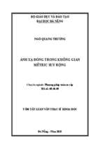 ánh xạ đóng trong không gian mêtric suy rộng