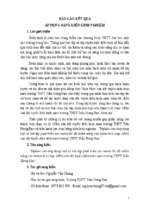 Báo cáo kết quả nghiên cứu ứng dụng sáng kiến nghiên cứu ứng dụng một số bài tập phát triển sức mạnh tốc độ nhằm nâng cao thành tích chạy 100m cho đội tuyển điền kinh nam trường thpt trần hưng đạo