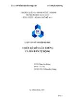 Thiết kế máy lấy trứng  cá hồi bán tự động