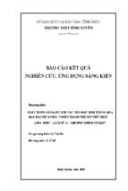 Skkn phát triển năng lực hợp tác cho học sinh thông qua dạy học dự án bài chiến tranh thế giới thứ nhất (1914   1918)”   lịch sử 11   chương trình cơ bản