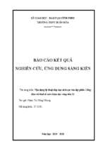 Skkn vận dụng kỹ thuật dạy học tích cực vào dạy phần công dân với kinh tế môn giáo dục công dân 11