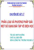 Chuyên đề vật lý phân loại và phương pháp giải một số dạng bài tập về điện học.ppt