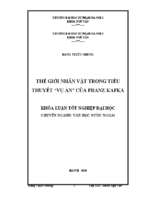 Thế giới nhân vật trong tiểu thuyết vụ án của franz kafka