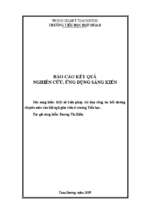 Skkn một số biện pháp chỉ đạo công tác bồi dưỡng chuyên môn cho đội ngũ giáo viên ở trường tiểu học