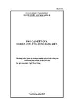 Skkn quản lý chỉ đạo chuyên môn về việc nâng cao chất lượng dạy và học ở cấp tiểu học