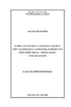 Nghiên cứu phân bố của thân mềm chân bụng trên cạn (mollusca gastropoda) ở khu bảo tồn thiên nhiên thần sa   phượng hoàng, tỉnh thái nguyên
