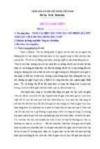 Skkn nâng cao hiệu quả công tác chủ nhiệm qua tiết sinh hoạt lớp ở trường trung học cơ sở