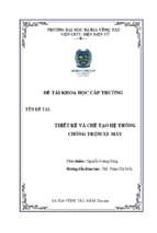 đề tài khoa học cấp trường thiết kế và chế tạo hệ thống chống trộm xe máy