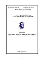 Giáo trình cơ sở văn hóa việt nam   lịch sử mỹ thuật việt nam