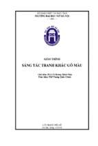 Giáo trình sáng tác tranh khắc gỗ màu