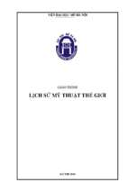 Giáo trình lịch sử mỹ thuật thế giới