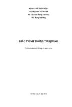 Giáo trình thông tin quang