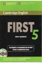 Cambridge english first 5 with key